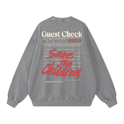 guest check - crew neck
