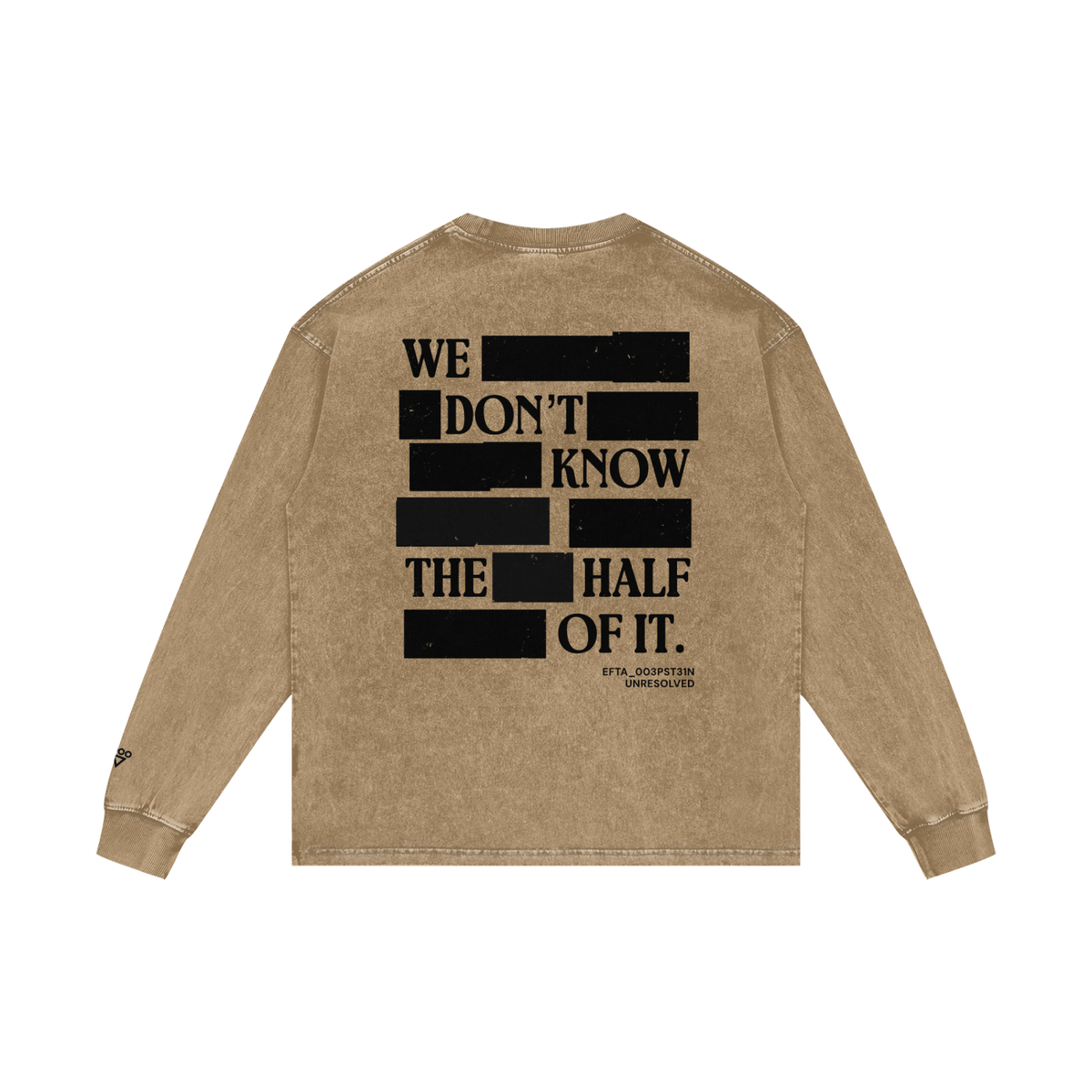 redacted - long sleeve