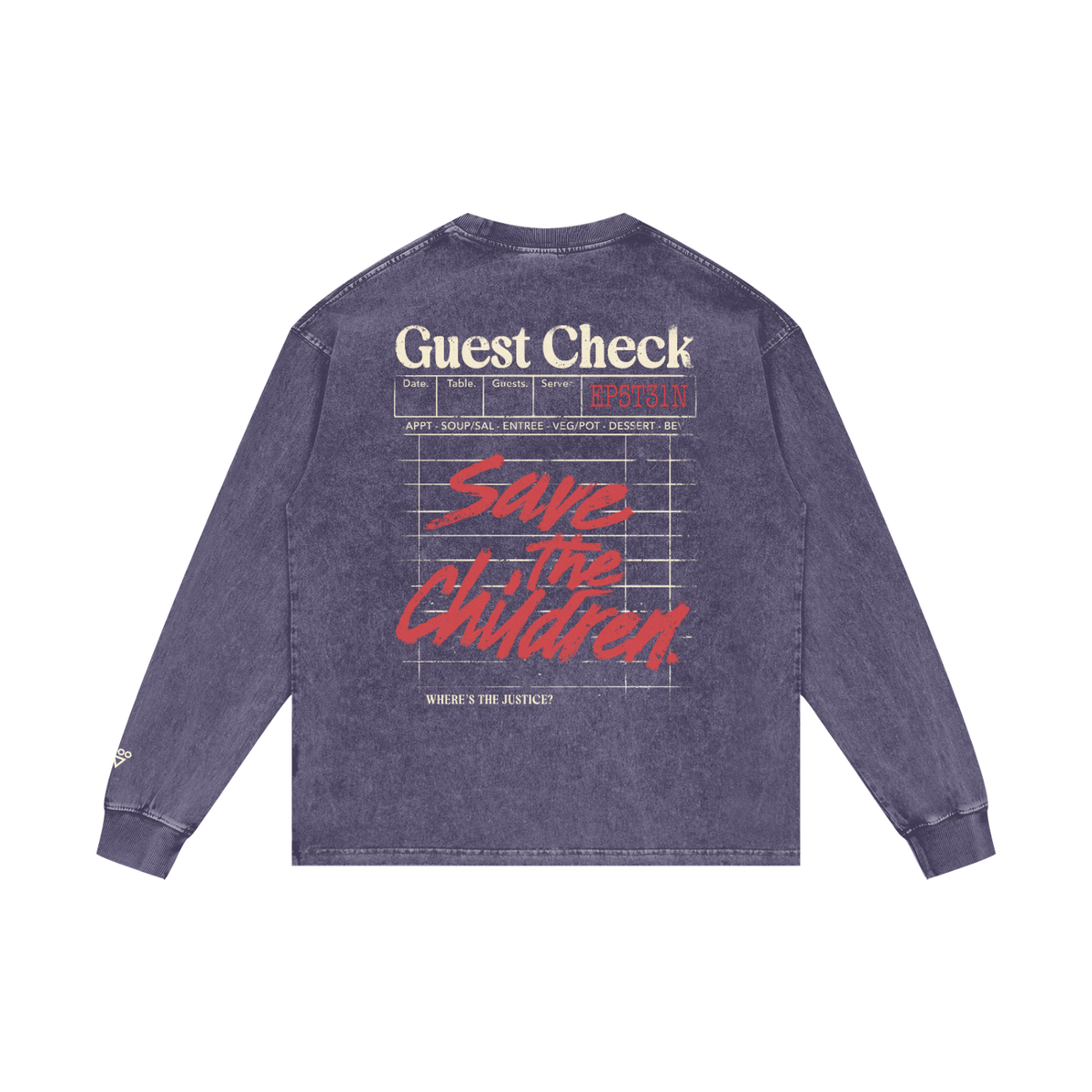 guest check - long sleeve
