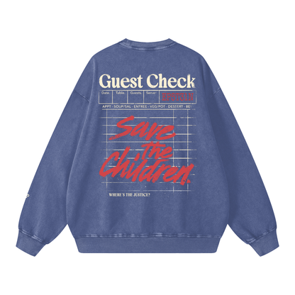 guest check - crew neck