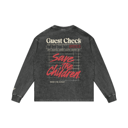 guest check - long sleeve