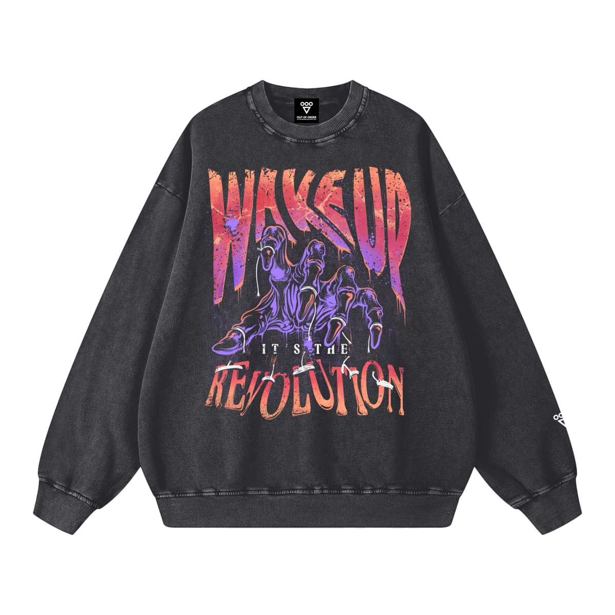 wake up - crew neck