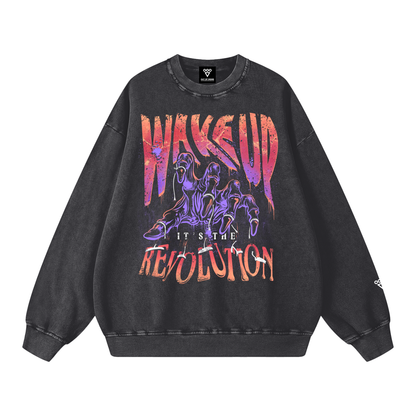 wake up - crew neck