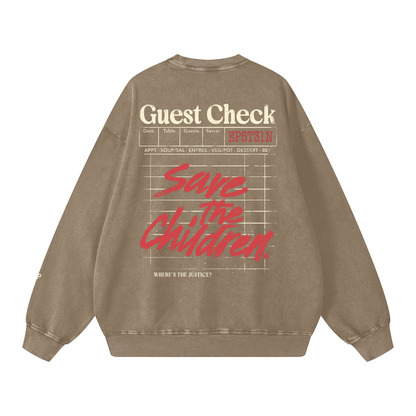 guest check - crew neck