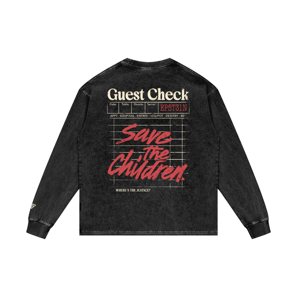 guest check - long sleeve