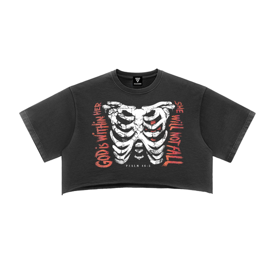 cross my heart - crop tee