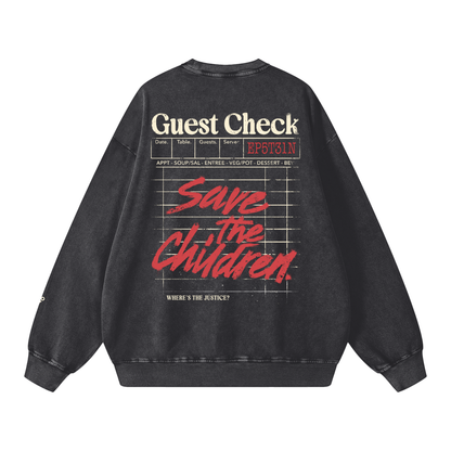 guest check - crew neck