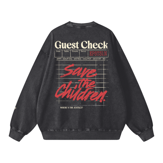 guest check - crew neck