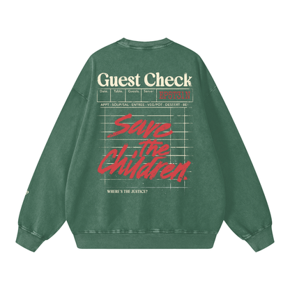 guest check - crew neck
